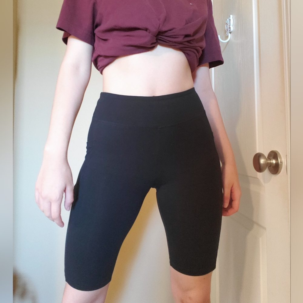 Zinmore Black Biker Shorts